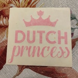 Dutch Princess decal